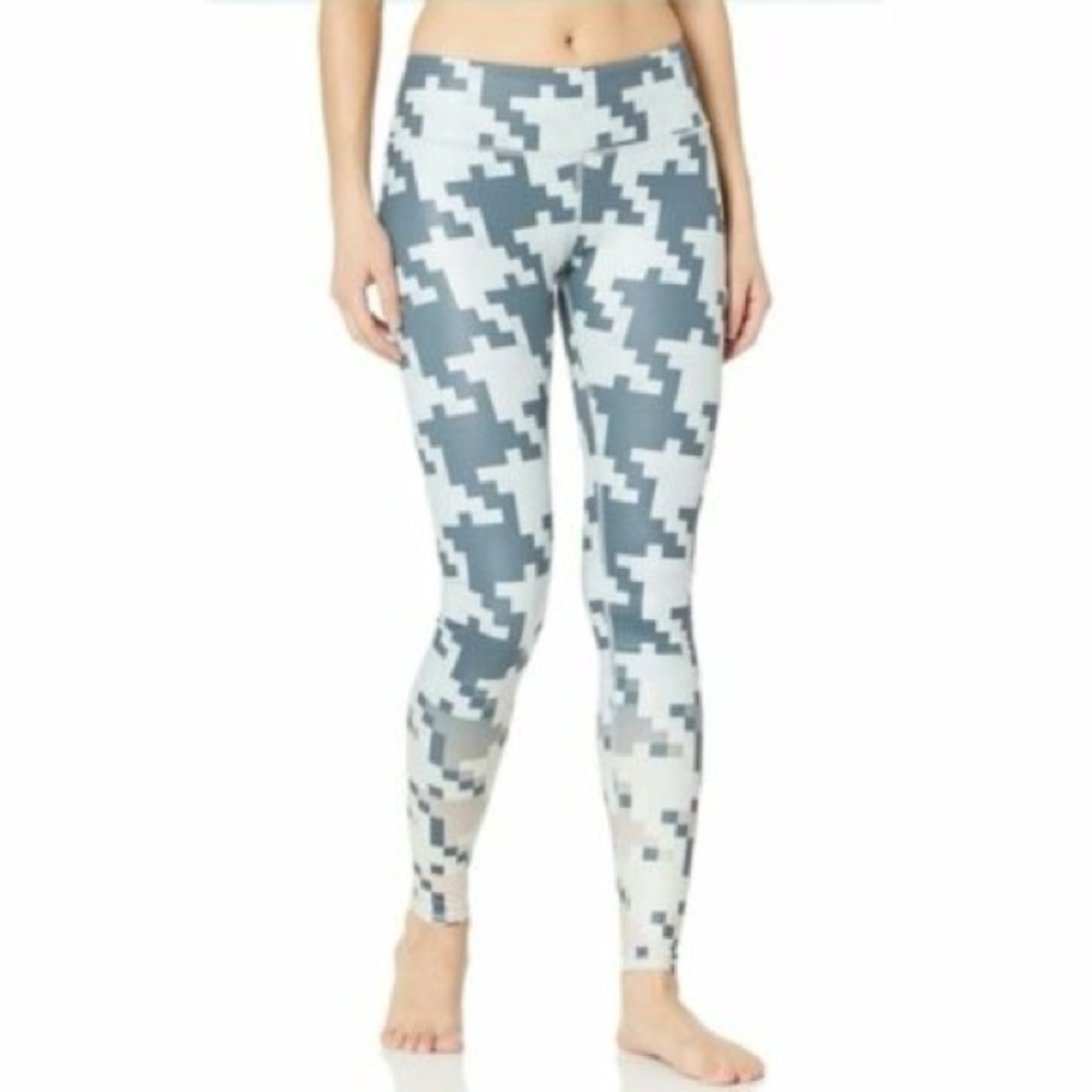 Alo Yoga Slate Airbrush Pixel Houndstooth Pattern Leggings S